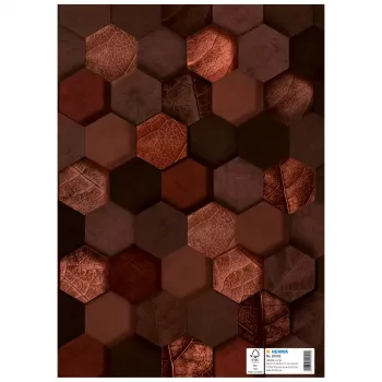 HERMA heftschoner X, karton, DIN A4, bruin, met beschriftingsveld, 10 stuks (20092)