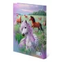HERMA rapportringband Pferdewelt, DIN A4 van stevig karton, stevige cover, volledig bedrukt, - 1 stuk (20159)
