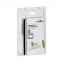 DURABLE naamkaarthouder 90x54 mm met combi-clip, transparant, 5 stuks (861019)