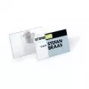 DURABLE naamkaarthouder 90x54 mm met combi-clip, transparant, 5 stuks (861019)