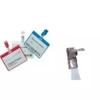 DURABLE naamkaarthouder met clip, 60 x 90 mm, transparant, 25-pack 810619