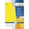 HERMA Special 8034 zelfklevende weerbestendige matte folie-etiketten voor buiten, geel, 30 x 30 mm, 1200 etiketten (25 vel x 48)