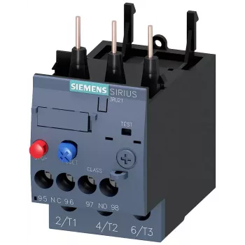 SIEMENS overbelastingsrelais 11-16 A, klasse 10, S0, 3-polig, 1NO+1NC, schroefklemmen, 3RU2126-4AB0
