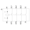 Siemens SIRIUS 3RT2 vermogensrelais 3RT20162AB01, 3-polig, 7,5 A, 24 V AC spoel, schroefklemmen