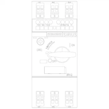 Siemens S00 motorbeveiligingsschakelaar 3,5-5A klasse 10 3-polig 3RV20111FA25