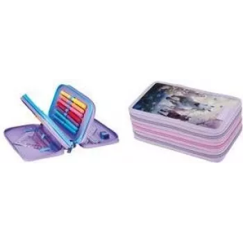 Herlitz TriCase Whisper Mane 31-delige etui, polyester, 3 vakken, 3 ritsen 400205915