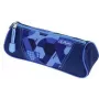 Herlitz etui driehoekig blauw Goal polyester, 1 ritsvak 400205920