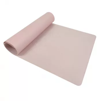 HELIT the flat mat bureaumat 800 x 400 mm roze PVC waterafstotend bureaubescherming H2525126