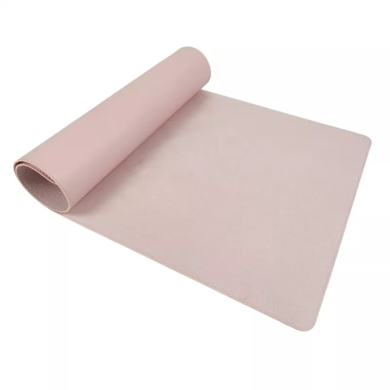 HELIT the flat mat bureaumat 800 x 400 mm roze PVC waterafstotend bureaubescherming H2525126