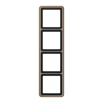 JUNG CD584GB 4-voudig afdekraam, goud-brons geanodiseerd aluminium, CD 500 serie