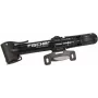 FISCHER mini fietspomp met T-greep, zwart, omschakelbaar hogedruk/hoge volume, telescopisch - 1 stuk (85581)