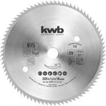 KWB 587511 cirkelzaagblad 205 mm x 18 mm boring, 40 tanden, TCT, voor hout