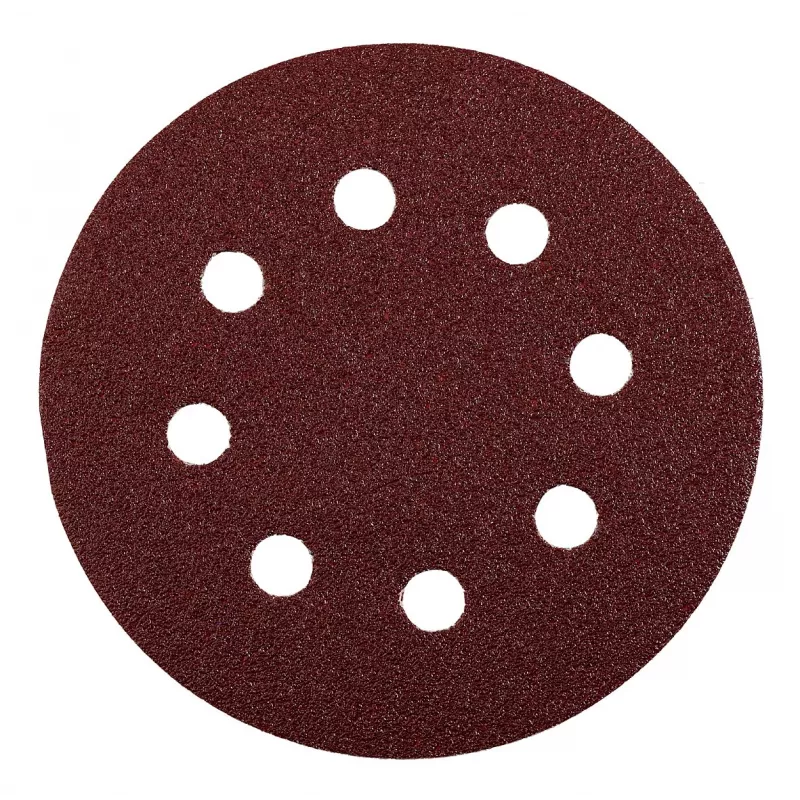 kwb 491924 schuurschijven 125 mm korrel 60, 5-pack, klittenband, aluminiumoxide, voor hout, metaal, lak