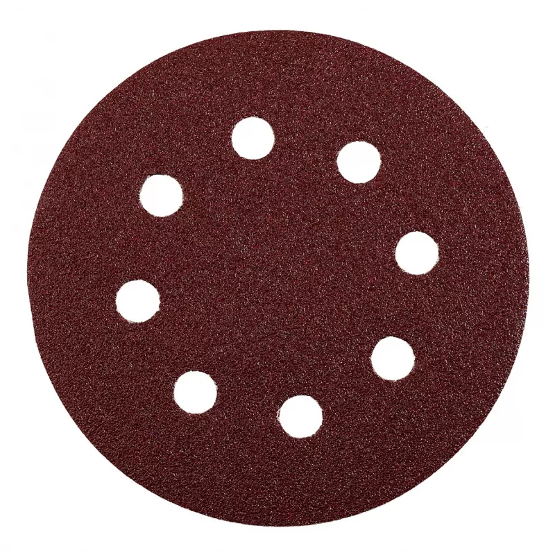 kwb 491924 schuurschijven 125 mm korrel 60, 5-pack, klittenband, aluminiumoxide, voor hout, metaal, lak
