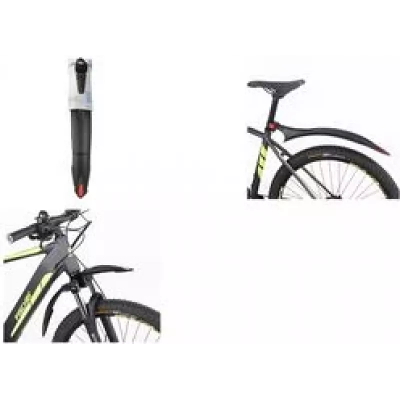 FISCHER fiets-spatbordenset 26-29 inch kunststof snelbevestiging zwart 85968