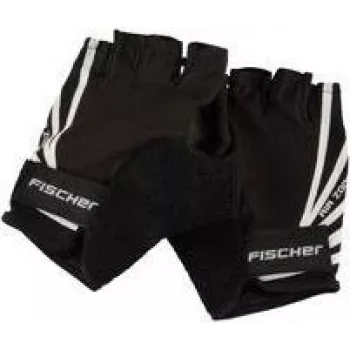 FISCHER fietshandschoenen sport, maat S/M, gevoerde handpalm, ademend rugpand, klittenbandsluiting, unisex, halfvinger 86313