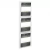 HELIT PLACATIV wandprospekthouder, 3 vakken, A4 staand, helder SAN, 35 mm diepte H6810702