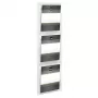 HELIT PLACATIV wandprospekthouder, 3 vakken, A4 staand, helder SAN, 35 mm diepte H6810702