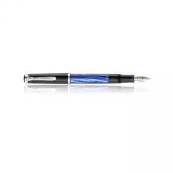 Pelikan Classic M205 vulpen zwart-blauw (middelste pen) 801874