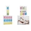 HELIT PLACATIV wanddisplay, 6 A4 staand + 12 1/3 A4 vakken, helder SAN, 35 mm diepte H6812302