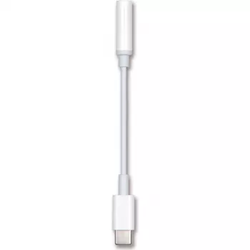 2GO 797008 USB-C naar 3,5 mm audio-adapterkabel, 0,1 m, wit