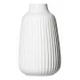 Ritzenhoff & Breker SANREMO witte steengoed bloemvaas 2-delige set, 240 mm, decoratieve groefstructuur 746655