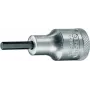 GEDORE IN 19 7/32 AF inbus-bit-dopsleutel, 1/2 inch aandrijving, 55 mm lengte, mat verchroomd 6154980