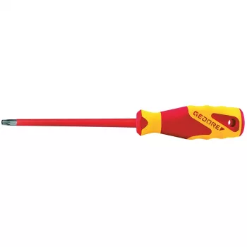 GEDORE VDE 2163 TX T10 geïsoleerde Torx-schroevendraaier, 60 mm blad 2824612