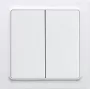 Eltako FT55EH draadloze taster, 4-kanaals, EnOcean, batterijloos, zuiver wit 30055717