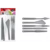 Marabu schildersmes-set, kunststof, 5 delen, voor pasteuze verf, structuurpasta's, acrylverf, olieverf, geel 0173000000031