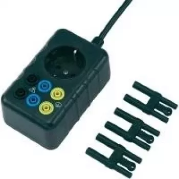 Voltcraft net-meetadapter, Schuko-stekker naar 4-mm-veiligheidsbussen, aanraakveilig