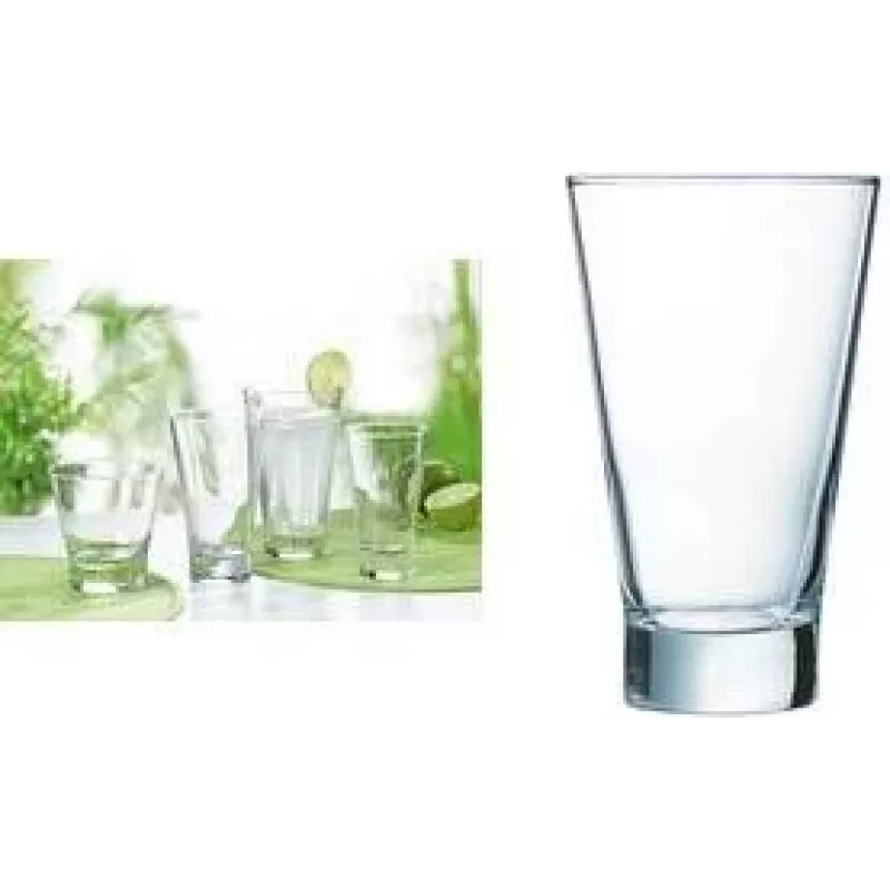 Esmeyer Arcoroc Shetland drinkglas, 350 ml, glas, vaatwasmachinebestendig, zware bodem, 1 stuk 410-343