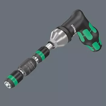 Wera 05052501001 bithouder-schroevendraaiergreep met Rapidaptor snelwisselkop, 1/4 inch zeskantaandrijving, Kraftform meercomponenten greep