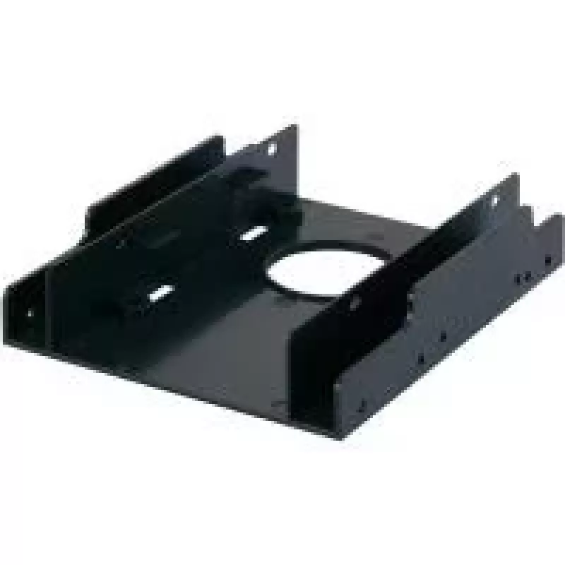 RENKFORCE HDA-252P 3,5 inch naar 2x 2,5 inch HDD/SSD inbouwframe, metaal, zwart
