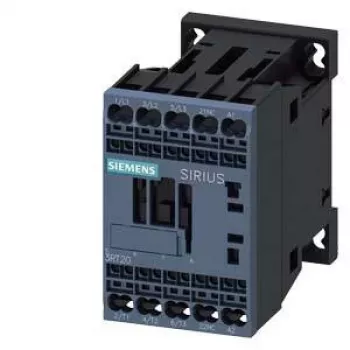 Siemens SIRIUS 3RT2 vermogensrelais 3RT2018-2AP02, 3-polig, 18 A, 24 V AC spoel, schroefklemmen