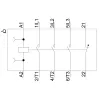 Siemens SIRIUS 3RT2 vermogensrelais 3RT2018-2AP02, 3-polig, 18 A, 24 V AC spoel, schroefklemmen