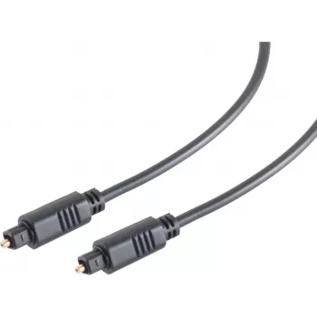 ShiverPeaks S/CONN maximum connectivity digitale optische audiokabel, Toslink stekker naar Toslink stekker, 3,0 m, zwart 69004-3.0