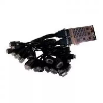 EXSYS EX-44032 PCIe 32-poorts RS-232 seriële kaart met Octopus-kabels