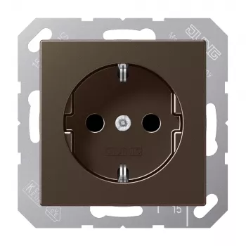JUNG A 1520 KI MO bruine Schuko-stopcontact CEE 7/3 16A 250V