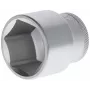 GEDORE 1/2 inch aandrijf zeskant dopsleutel 32 mm, 6-kant, verchroomd, DIN 3124 6132740
