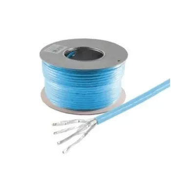 HELOS Cat 8.1 S/FTP PiMF installatiekabel, LSZH, blauw, 100m ring