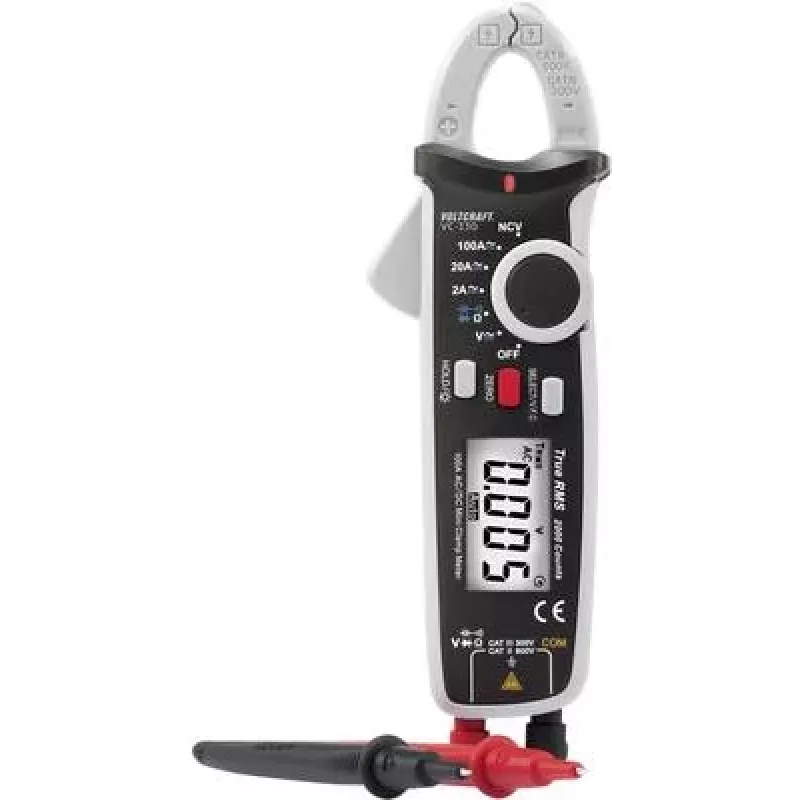VOLTCRAFT VC-330 digitale tangmultimeter CAT II 600 V, CAT III 300 V, 2000 counts