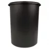HELIT the double prullenbak, ovaal, 20 L, zwart, PE, zonder deksel, deel 1 (H6103795)