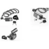FISCHER FIETS spiraalkabelslot antraciet met alarm sleutelslot 85908:FISCHER