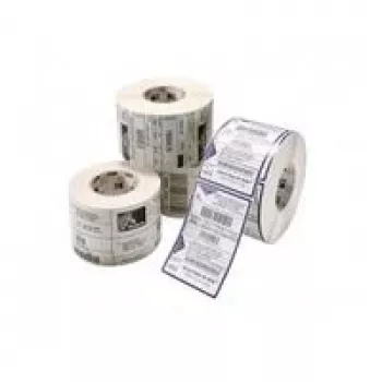 Zebra Z-Perform 1000T thermotransfer papieretikettenrol - 101,6 x 101,6 mm, 127 mm buitendiameter, 25,4 mm kern, wit, permanente lijm, 662 etiketten/rol