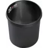 HELIT H6106495 vlamvertragende ronde afvalbak, 18 L, zwart