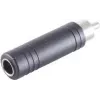 ShiverPeaks audio-adapter, cinch-stekker naar 6,3-mm-mono jackbus, metaal, vernikkeld (BS57005)