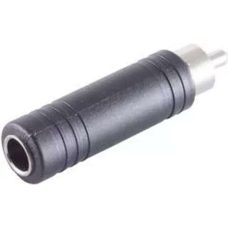 ShiverPeaks audio-adapter, cinch-stekker naar 6,3-mm-mono jackbus, metaal, vernikkeld (BS57005)