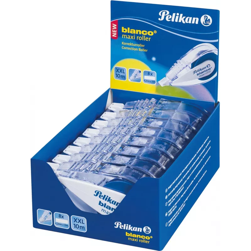 Pelikan blanco Maxi correctieroller, 4,2 mm x 10 m, oplosmiddelvrij, wit 340315
