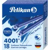 Pelikan 4001 GTP/18 koningsblauwe standaard grootruimte-inktpatronen, 18-pack 300735
